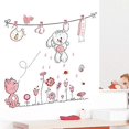 thumbnail image 1 of Etiqueta de pared MACHAO Decoración de Oficina cocina sala de estar dormitorio diseño de pájaros flores conejo gato, 1 of 3