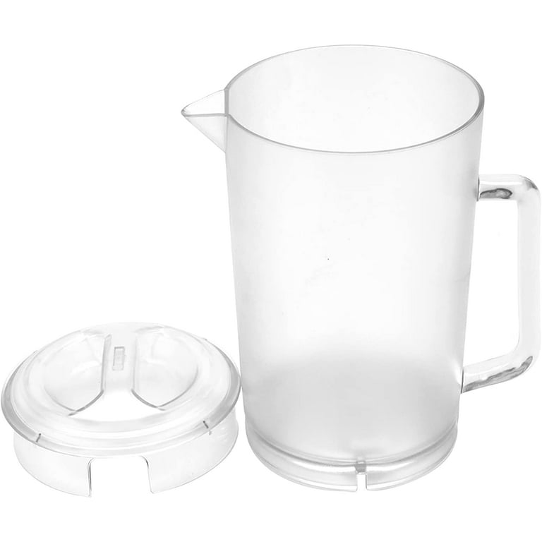 TableCraft PP321 Clear 1/2 Gallon Plastic Pitcher with Lid