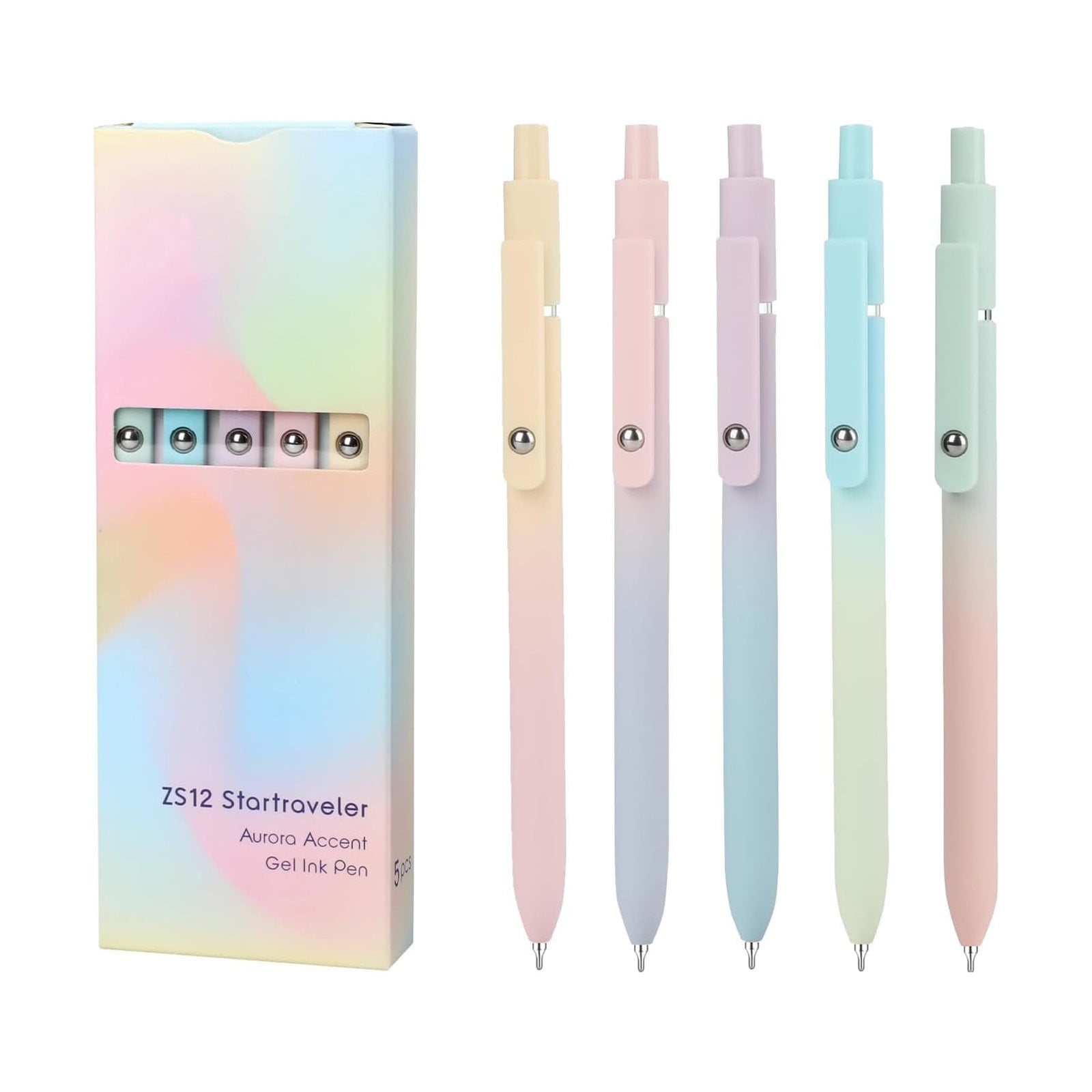 5 PCS 0.7mm Pens Fine Point Smooth Writing Pens Morandi Color Press Gel Pen, Back to School, Smooth Pens for Writing, Office School Supplies Gifts for Writing Note Taking Calendar Stationary