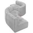 thumbnail image 3 of Meridian Furniture Arc Grey Boucle Fabric Modular Sectional, 3 of 5