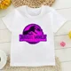 thumbnail image 3 of Camiseta de Jurassic Park para niños, ropa de dinosaurios para niños y niñas, camisetas de algodón, camisetas de verano, 3 of 5