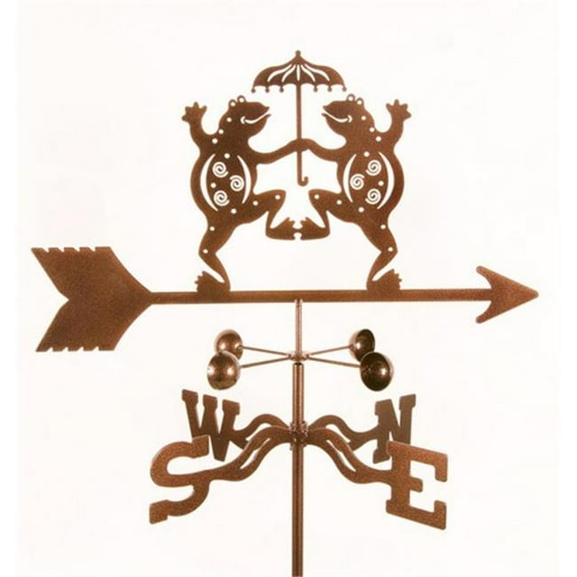 EZ Vane EZ1901-GR Frogs Dancing Weathervane with Garden Mount