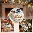 thumbnail image 4 of Sulaicai Christmas Story Ball Ornament, Mini Holiday Scene Transparent Hanging Bauble, Vintage Festive Keepsake Decor for Xmas Tree, Mantel, Indoor Holiday Party Display, 4 of 9