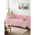 thumbnail image 3 of Happy Valentine's Day Couch Cover Sofa Covers 3 Cushion Sectional Couch, Pink Shining Love Heart Romantic Washable Sofa Covers Slipcover Sectional Sofa Cover, Furniture Protector 71"x150", 3 of 9