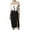 DT-Black, variant on DailyTrove Women's Off-Shoulder Pencil Dress-Sleeveless-For Office Party-Black & White Contrast