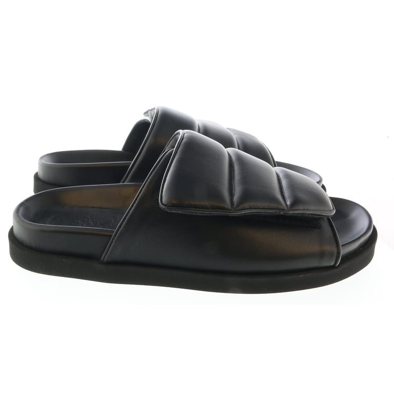 Gia Borghini Black and Tan Slide Sandals with Quilted Strap Amazon.com | Giaborghini Gia Borghini Black Gia x Pernille  main image 3