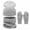A208 Grey, variant on Yuncity Men Winter Knit Hat Scarf Gloves 3 Pcs Set Warm Lined Solid Color Neck Warmer Cold Weather Outdoor Warm Hat Set Beige