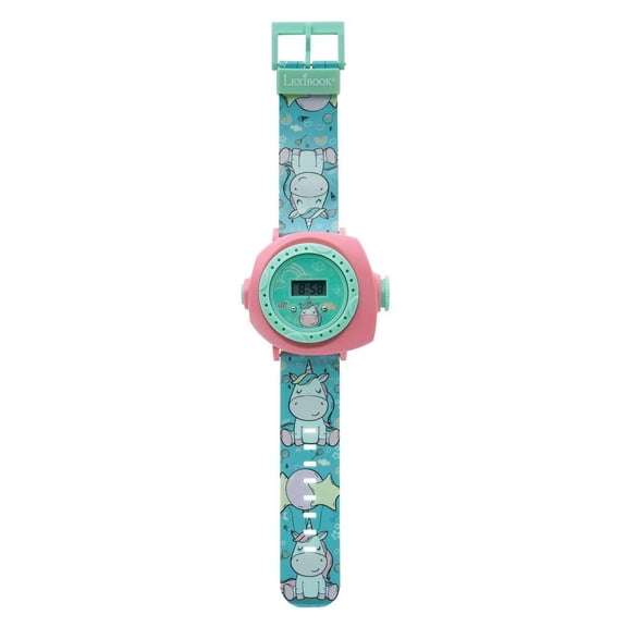 Lexibook - Unicorn Adjustable projection watch digital screen - 20 images of Unicorn - for Children - DMW050UNI