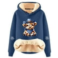 thumbnail image 2 of Oversized Hoodie For Women Highland Cow Print Casual Loose Fit Cozy Christmas Sweatshirt Warm Soft Xmas Blouses Long Sleeve Y2K Outfits Fall Winter Pullover Loungewear Tops, 2 of 3