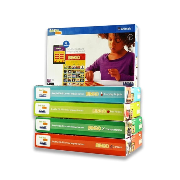 Stages Learning Materials Picture Recognition Bingo Games, Set of 5