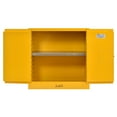 thumbnail image 2 of Edsal Steel Freestanding Flammable Liquid Safety Double-Door Storage Cabinet in Yellow (35 in. H x 35 in.W x 22 in. D), 2 of 12