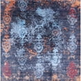 thumbnail image 1 of Ahgly Company Tapis d'Intérieur Carré Mid-Century Moderne Pourpre Zone Orientale, 6' Carré, 1 of 6