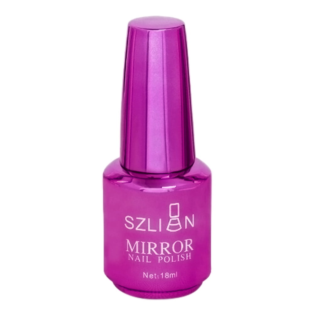 jhiwgzj Metallic Mirror Effect Varnishes,Metal Long-Lasting Non-Peelable Glitter Nail Polish Nail Art Decoration, Shiny Chrome DIY Nail Polish Manicure, 12 Colors, Hot Pink