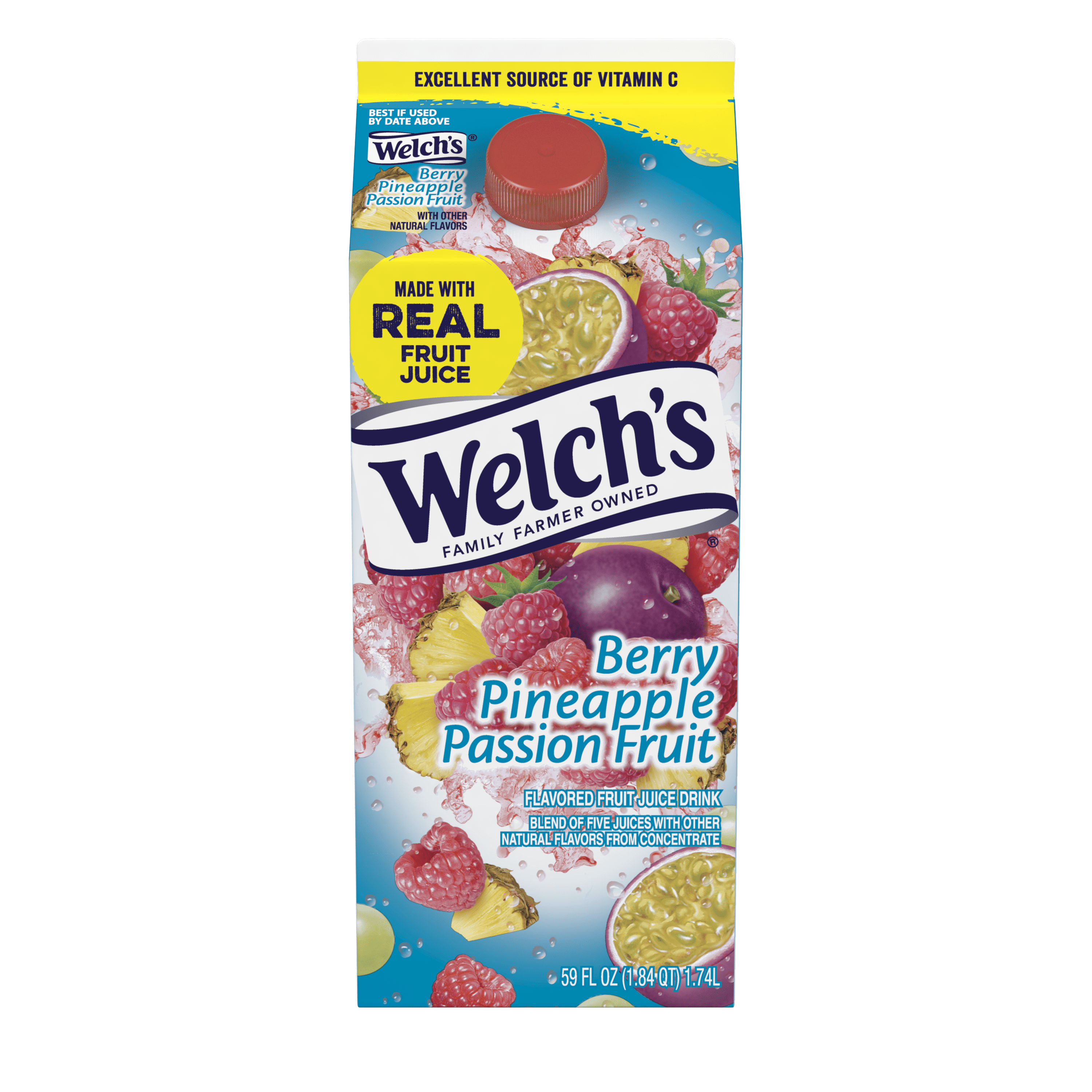 Welch's Berry Pineapple Passion Fruit Fruit Juice Drink, 59 fl oz