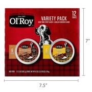 Ol Roy Grain-Free Wet Dog Food Variety Pack New York Strip & Grilled Chicken, 3.5 oz Cups, 12 Pack