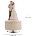 thumbnail image 2 of Wedding Musical Figure Box Sculpted Hand- Painted Musical Figure Romantic Birthday Festival Musical Gift (Style1), 2 of 8
