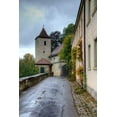 thumbnail image 2 of Johnson, George 13x18 Black Ornate Wood Framed with Double Matting Museum Art Print Titled - Rothenburg II, 2 of 4