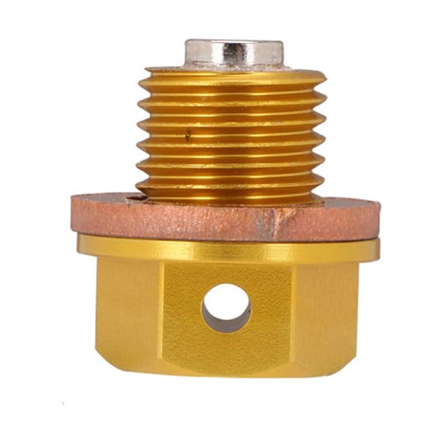 Scienceny La aleación de aluminio duradera del tornillo magnético del aceite del cárter del motor previene las impurezas del metal Accesorios para motos