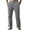 Gray, variant on LNZGNM Men's Baggy Dress Pants Elastic Waist Straight-Legs Pant with Pockets Lightweight Loose Fit Solid Color Pants Casual Yoga Trousers,Gray M