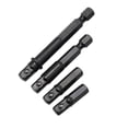 thumbnail image 2 of 1/4 Inch Drill Socket Adapter For Impact Driver Hex Shank To Square Socket Extension 25mm/30mm/50mm/65mm Sleeve Conversion Tools, 2 of 5