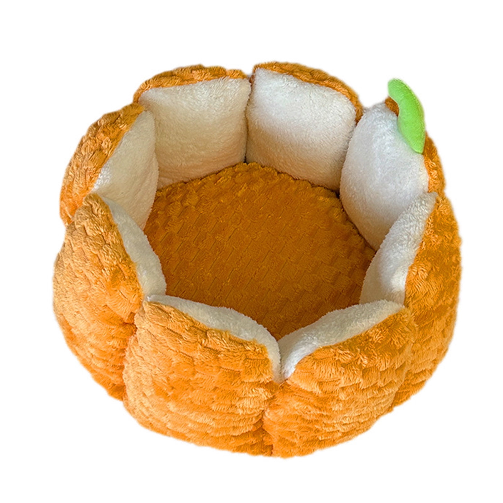 YIFAEUX Pumpkin Cat Bed 16.5/19.7 in Soft Fleece Pet Mat Warm Dog Bed Four Seasons Universal Pet Bed Autumn Winter Mattress Anti-Slip Bottom Waterproof Bite-Resistant Suitable for Cats Dogs