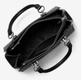 thumbnail image 3 of Michael Kors Marilyn Logo Medium Satchel Bag, Black, 3 of 4