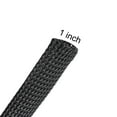 thumbnail image 2 of 50 Ft - 1 In Expandable Braided Cable Sleeving, PET Cable Management, Wire Wrap Loom Tube, Black, 2 of 7