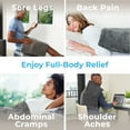 thumbnail image 3 of Pure Enrichment PureRelief Ultra-Wide Microplush XXL Electric Heating Pad, 20x24", for Back Pain & Cramps, 6 Settings, Washable, 3 of 9