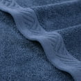 thumbnail image 6 of Superior Basketweave Egyptian Cotton Solid 3 Piece Towel Set, Royal Blue, 6 of 9