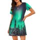 thumbnail image 1 of Disketp Northern Lights 2 para Camisón Corto de Manga Corta para Mujeres, Camisón Cómodo con Escote Redondo, Bonito y Confortable, 1 of 6