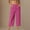 Hot Pink, variant on Admvng Plus Size Capri for Women Casual Loose Pants Solid Color High Waisted Work Pants S-3XL