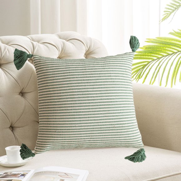 RKSTN Cushion Cover New Indian Pillowcase With Loop Velvet Tassels Modern Ins Style Office Cushion Pillowcase Set Gift