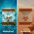 thumbnail image 6 of (2 Pack) Quarantine Do Not Enter 1 OSHA Notice Sign 18 Inch X 24 Inch Plastic Sign, Weather Resistant, UV Protected for Workplace, Business, and Construction Site, Made in the USA, 6 of 8