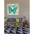 thumbnail image 4 of Marmont Hill "Teal Butterfly" Painting Print on Canvas, 4 of 5