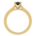 thumbnail image 3 of 14K Gold Ring Black Diamond Engagement Ring for Women Oval 1.50 Carat (Black, AAA), 3 of 5