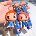 thumbnail image 3 of Llavero creativo de película de terror, colgante de muñeca Chucky de dibujos animados, llaveros de coche, bolsa, regalos de joyería Punk, nuevo, venta al por mayor, 3 of 3