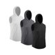 thumbnail image 5 of TFixol Paquete de 3 camisetas sin mangas para hombre con capucha de secado rápido deporte gimnasio entrenamiento Fitness, 5 of 8
