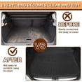 thumbnail image 3 of Floor Mats and Cargo Mat with Backrest Mat Compatible with Kia NIRO EV 2023-2025 (Only for EV), All Weather Protection TPE Cargo Liners, Anti-Slip Full Set Floor Liners, Black, 3 of 7