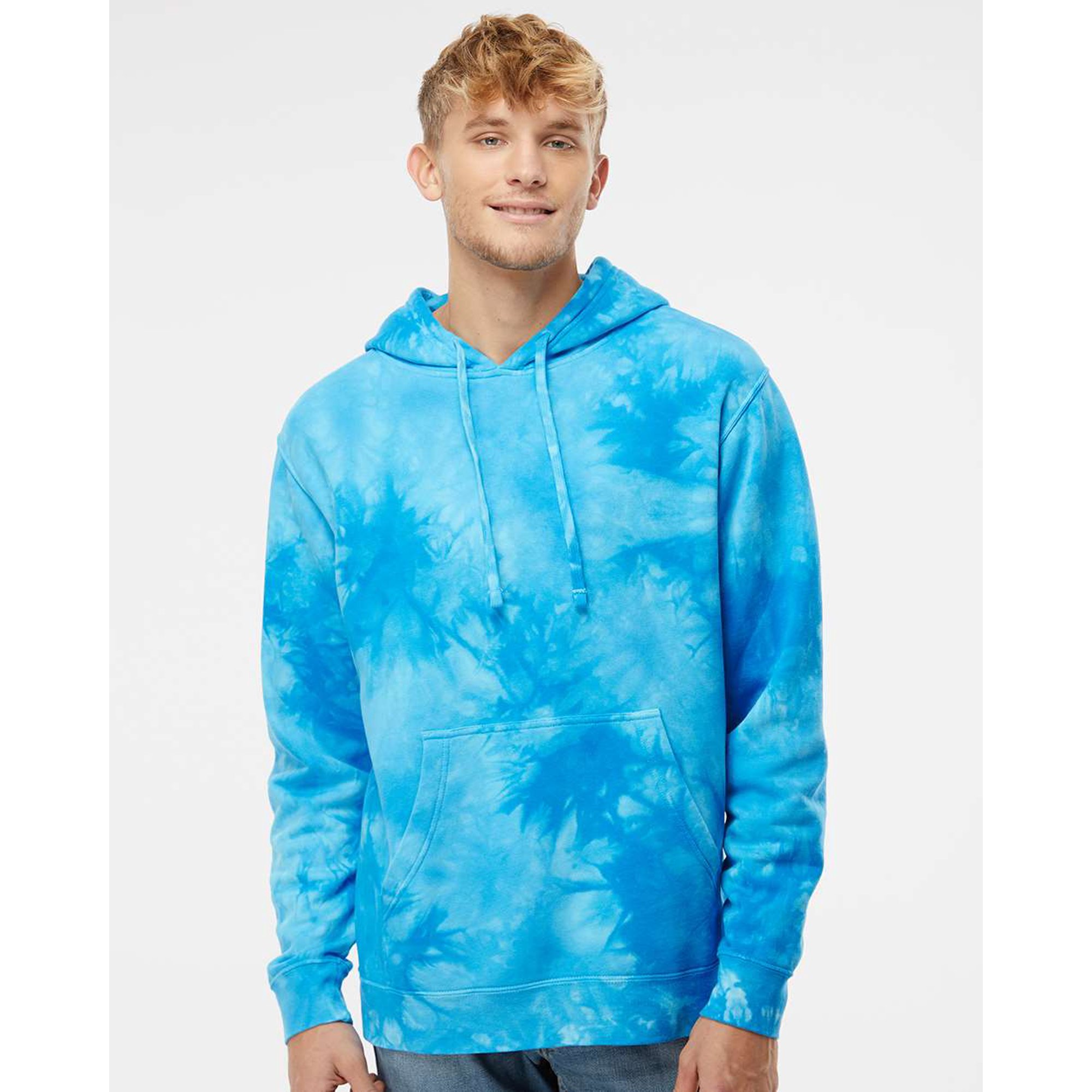 Independent Trading Co. Unisex Midweight Tie-Dyed Hooded Sweatshirt -  Walmart.com