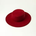 thumbnail image 3 of WCJM MaleFashion Trendy Colour Boater ShapeSombrero Winter Warm Outdoor DressHat RD2, 3 of 3
