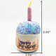 thumbnail image 4 of Peluche Power | Feliz cumpleaños | Juguete para perro con chirriador para fiesta de cumpleaños | Regalo divertido para perros | Divertido, duradero y seguro | Juguetes chirriantes para perros, 4 of 6