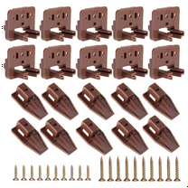 10PCS Drawer Slide Track Guide Glide for Center Mount Dressers and Nightstand 1 Systems