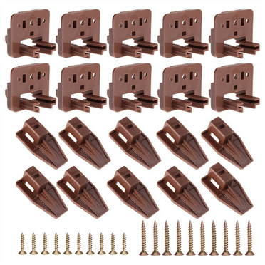10PCS Drawer Slide Track Guide Glide for Center Mount Dressers and Nightstand 1 Systems