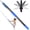 Blue, variant on 20FT Reach Telescopic Extension Pole, 3-12FT Multi-Purpose Extendable Pole with Universal Twist-on Metal Tip, Lightweight Sturdy Aluminum Paint Roller Extension Pole for Dusting Painting Cleaning