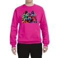 thumbnail image 2 of Colorful Rainbow Pomeranian Dog Animal Lover Unisex Crewneck Graphic Sweatshirt, Fuschia, 2XL, 2 of 3