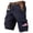 Navy_01, variant on Men's Patriotic Tactical Cargo Shorts USA Flag Print Loose Fit Outdoor Work Short with Pockets