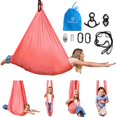 thumbnail image 1 of Columpio sensorial Harkla de 254 cm para interior, rosa, capacidad de 136 kg, 1 of 9