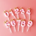 thumbnail image 5 of Franhais Birthday Candles, Numeral Candles with Bowknot/Hat, Happy Birthday Cake Topper, 5 of 8