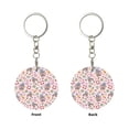 thumbnail image 2 of Naloa Hello Summer With Gnome Print Round Keychain Keychain Key Ring, Key Tag, Key Chain Bulk for Gift Accessories (Round), 2 of 7