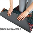 thumbnail image 3 of Pioneer Flower Floral Print Pattern Hot Yoga Mat Towel Non Slip for Hot Yoga - Quick-Drying Yoga Mat Cover with 4 Corner Pockets with Travel Bag - Hot Yoga Towel Non Slip 74"x26", 3 of 6